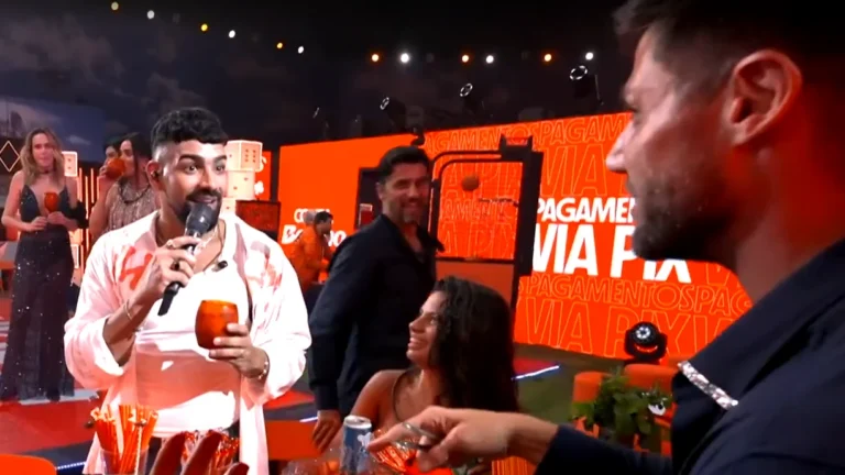 Milena e Jonas discutem na frente de Dilsinho, que reage: “Meu Deus do céu”
