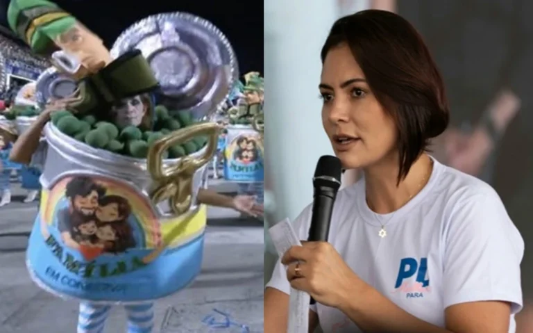 Michelle reage com indignação após apresentação sobre evangélicos enlatados na Sapucaí