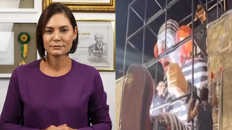 Michelle não fica calada e reage a desfile sobre Lula que zombou de Bolsonaro