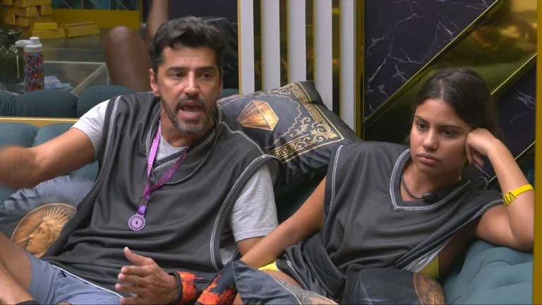 Gabriela e Alberto Cowboy discutem aos gritos após a sister ser eliminada da Prova do Anjo do BBB 26
