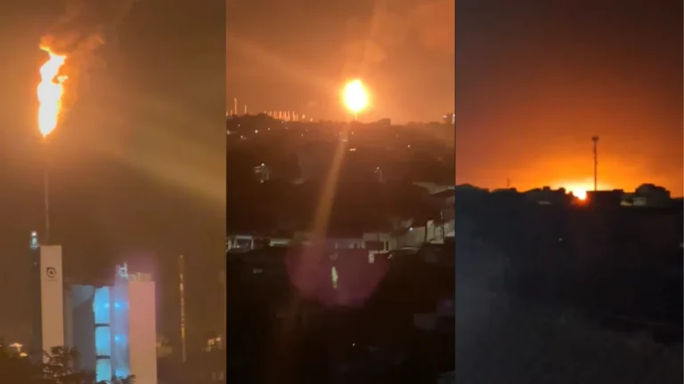Incêndio e explosão atingem polo petroquímico em Santo André (SP)