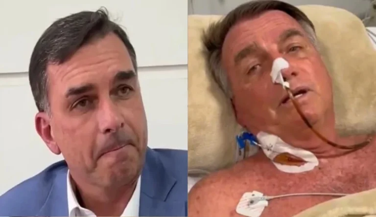 “Voz enfraquecida”, diz Flávio sobre quadro clínico de Jair Bolsonaro