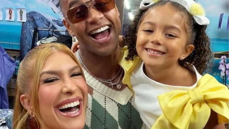 Filha de Léo Santana não aprova nome escolhido e cantor explica: Se Liz falou, tá falado