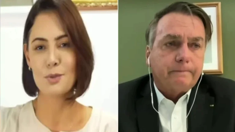 Michelle quebra protocolo e entrega quadro de Bolsonaro após pedido de retorno a hospital
