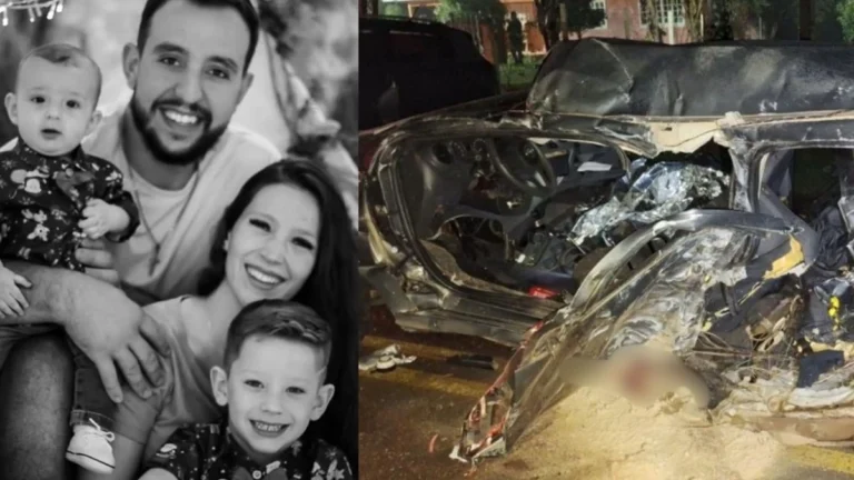 Grave acidente tira a vida de quatro pessoas da mesma família em SC, sendo duas crianças