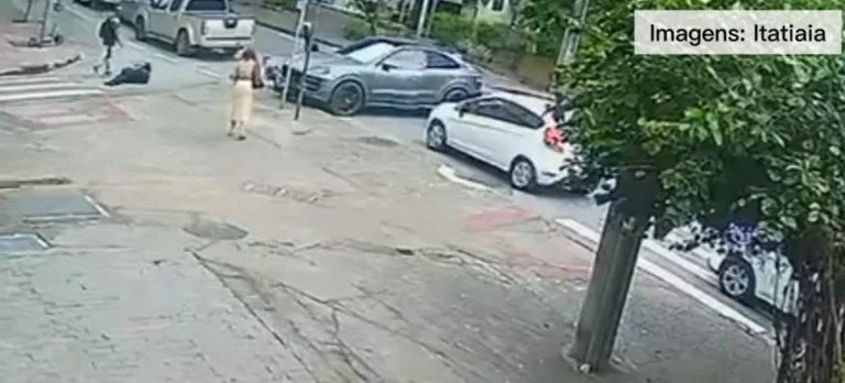 Porsche atropela motociclista de aplicativo em BH; veja