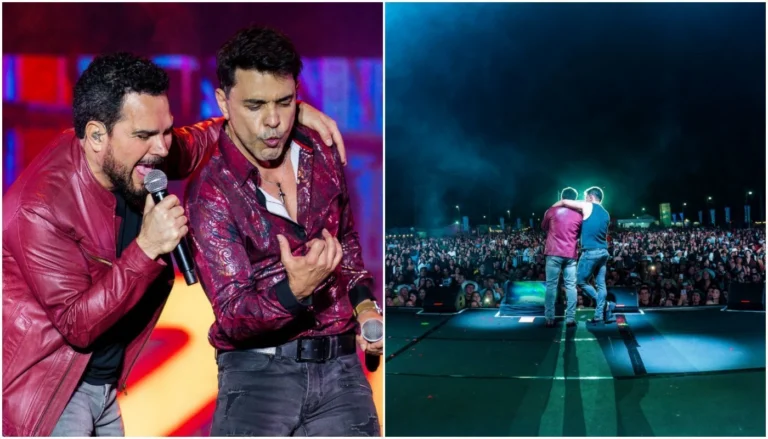 Zezé Di Camargo e Luciano reúnem 15 mil fãs em show no Paraguai