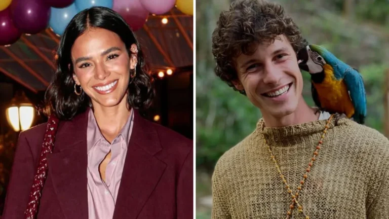 Bruna Marquezine e Shawn Mendes são vistos aos beijos em parque nos EUA