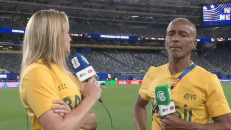 Romário se pronuncia após ser acusado de grosseria com Fernanda Gentil: ‘Rude’