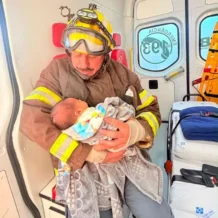 Bombeiros salvam recém-nascido engasgado em ocorrência no quartel em Antônio Prado