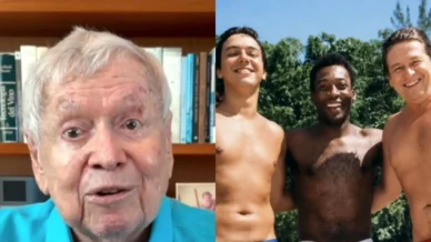 Boni, Boninho e Pelé aparecem juntos de tanguinha em foto rara; veja