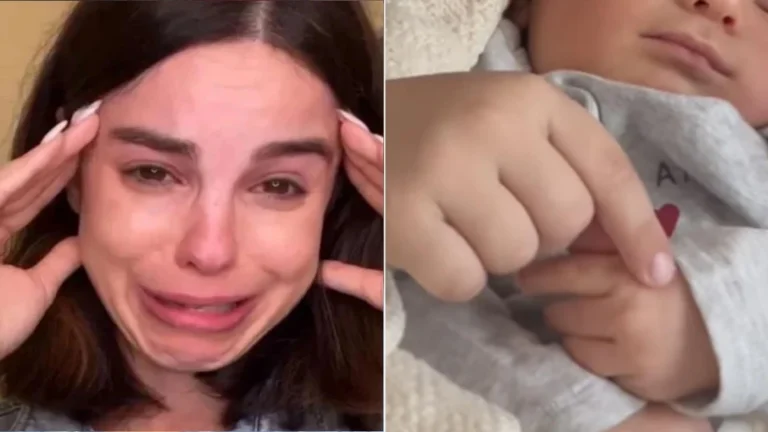 Sthefany Brito entra em pânico após filho recém-nascido passar por situação delicada