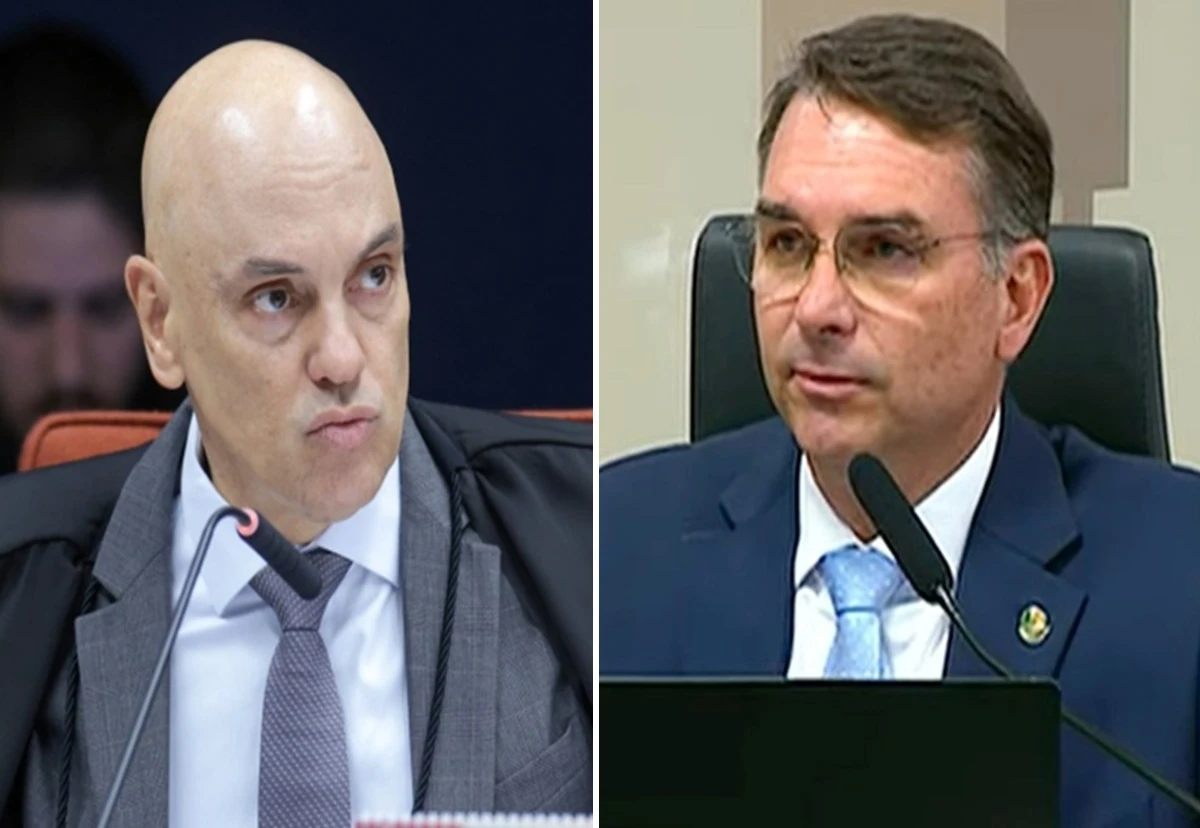 Moraes barra pedido de Flávio Bolsonaro para investigar Lula por ameaça