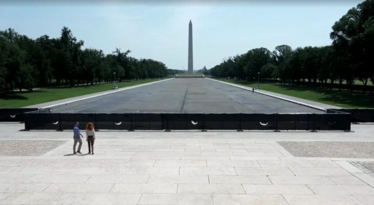Trump diz que espelho d’água de Washington foi drenado após vandalização