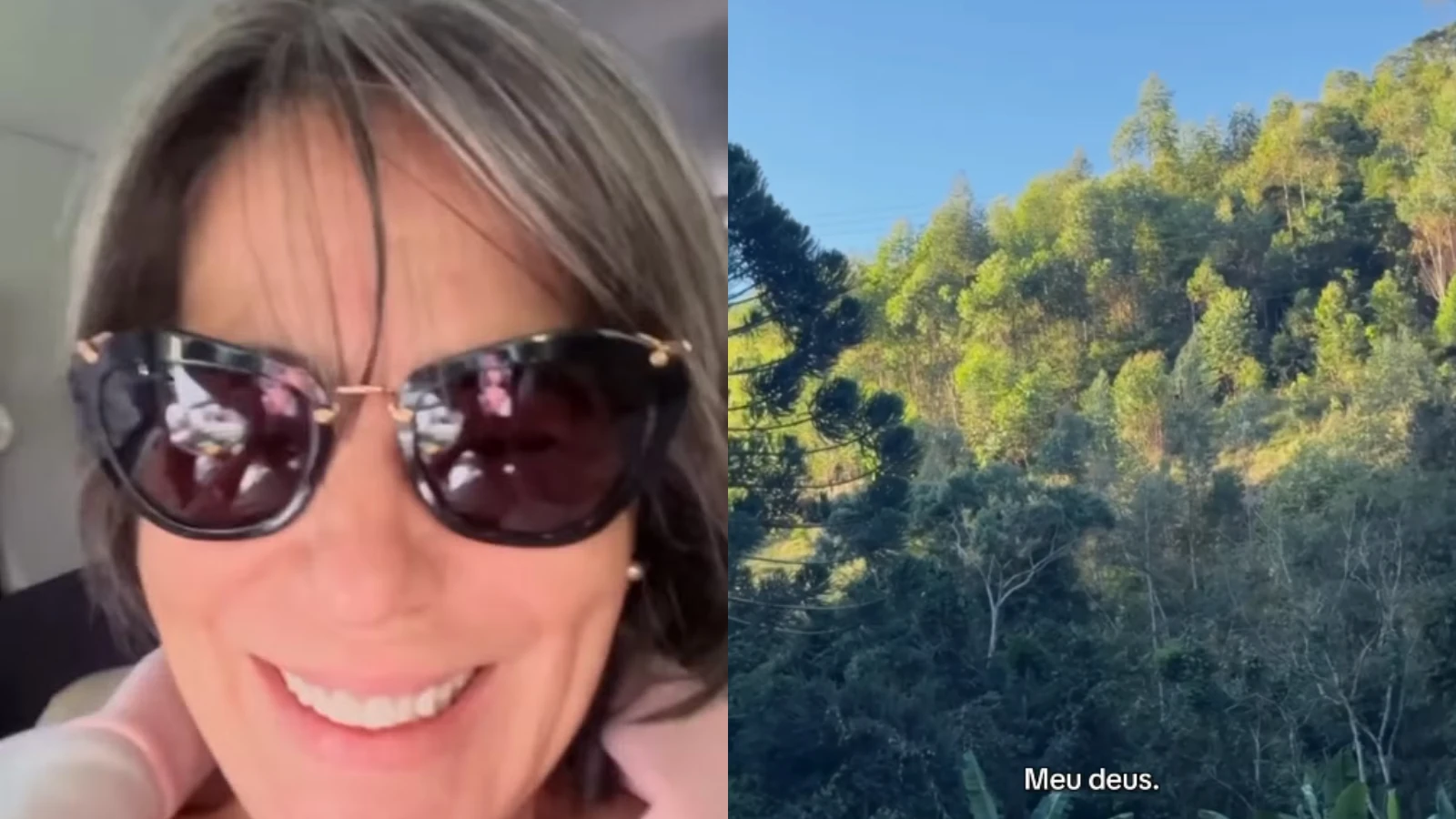 Glória Pires visita sítio ecológico de Cleo e se encanta: 