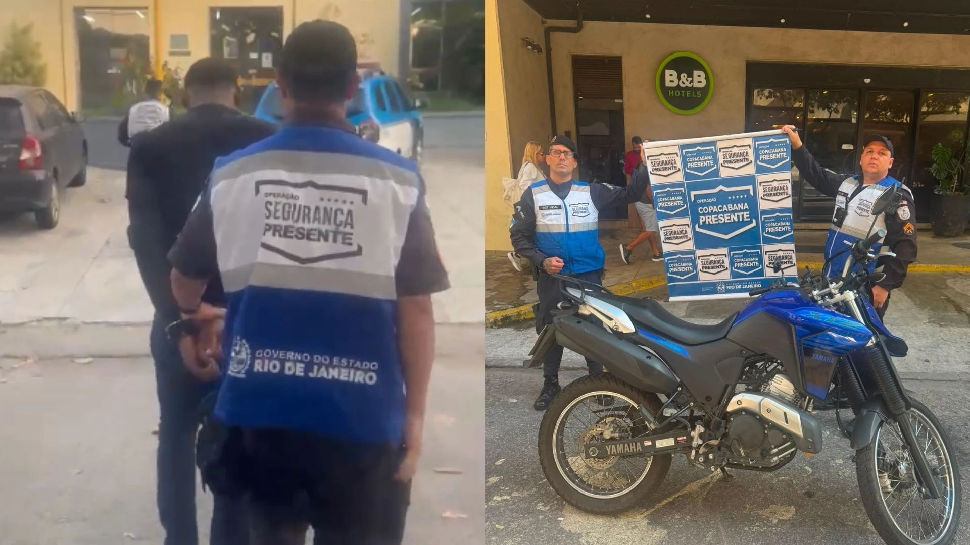 Polícia prende motociclista após perseguição em Copacabana
