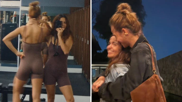 Nanda Costa aparece em foto romântica abraçada com Emilie Rey