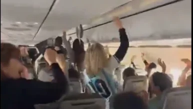Piloto anuncia virada contra Egito durante voo e enloquece argentinos; veja
