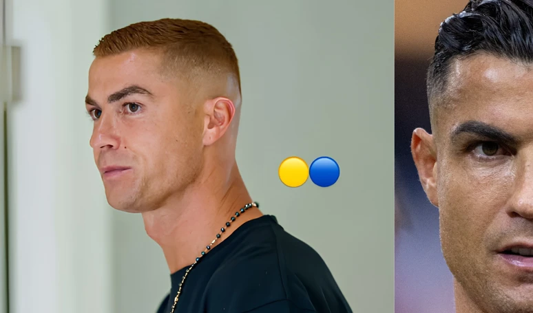 Aos 41 anos, Cristiano Ronaldo radicaliza visual após casamento e última Copa do Mundo; nécessaire de R$ 7 mil do novo ruivo chama atenção