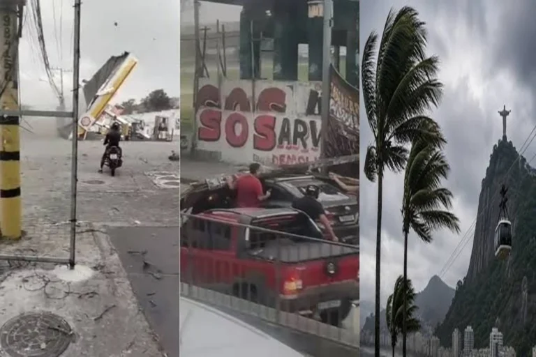 Após vendaval, Rio de Janeiro recebe alerta para ventos de até 76 km/h