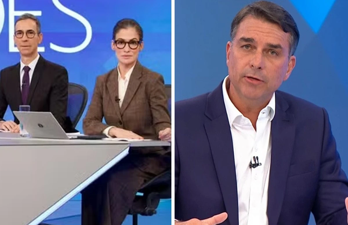 Flávio começa entrevista com recado a Renata após episódio polêmico com Lula