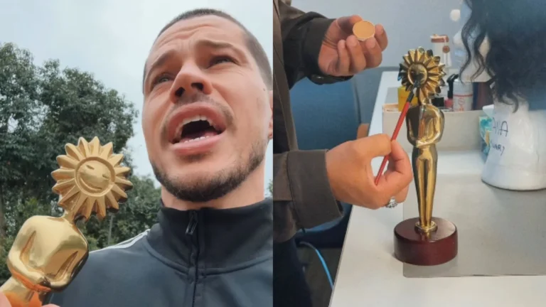 José Loreto brinca ao mostrar “nova rotina” após ganhar prêmio em Gramado