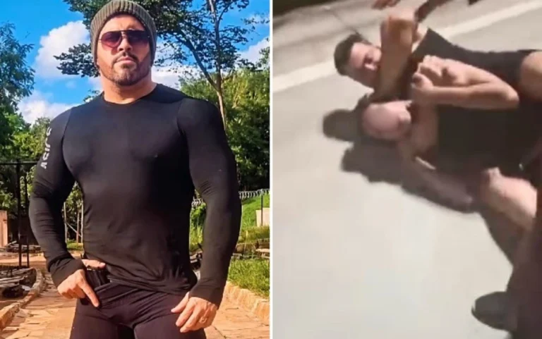 Lutador filmado enforcando adolescente até desmaiar é denunciado à Justiça por tentar matá-lo; vídeo mostra crime