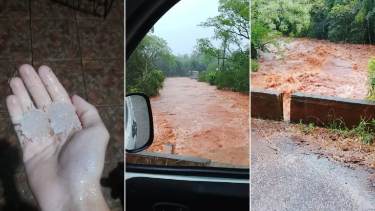 Granizo danifica casas e lavouras no Noroeste do RS