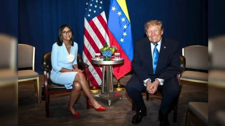 Trump diz que conversou com Delcy Rodríguez sobre eleições