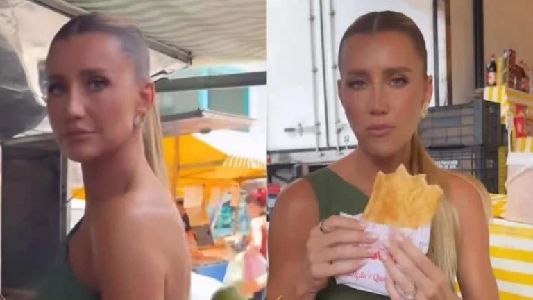 Mulher de Roberto Justus troca restaurante de luxo por pastel na feira e vira piada: ‘Vergonha alheia’
