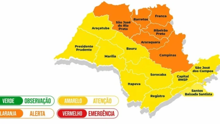 Defesa civil emite alerta para chuva forte em São Paulo
