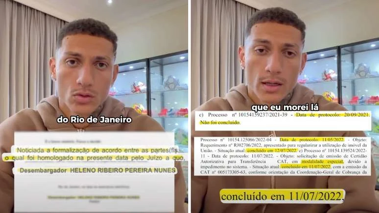 Richarlison expõe documentos que comprovariam compra de ilha em Angra dos Reis e cobra devolução