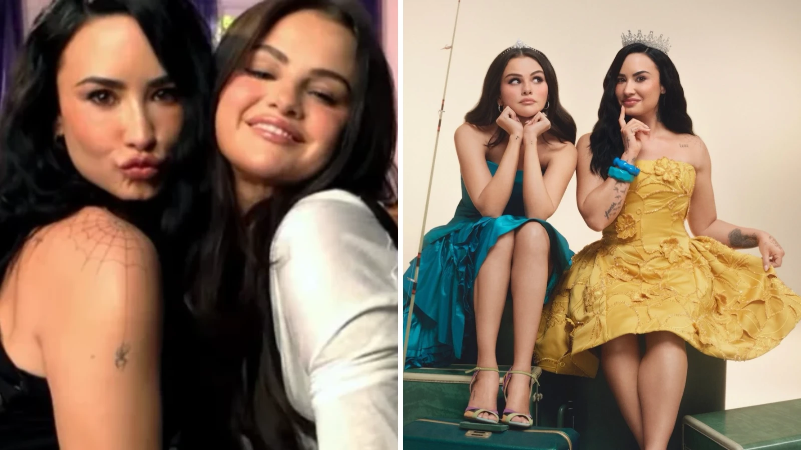 Selena Gomez e Demi Lovato anunciam parceria e recriam vídeo icônico