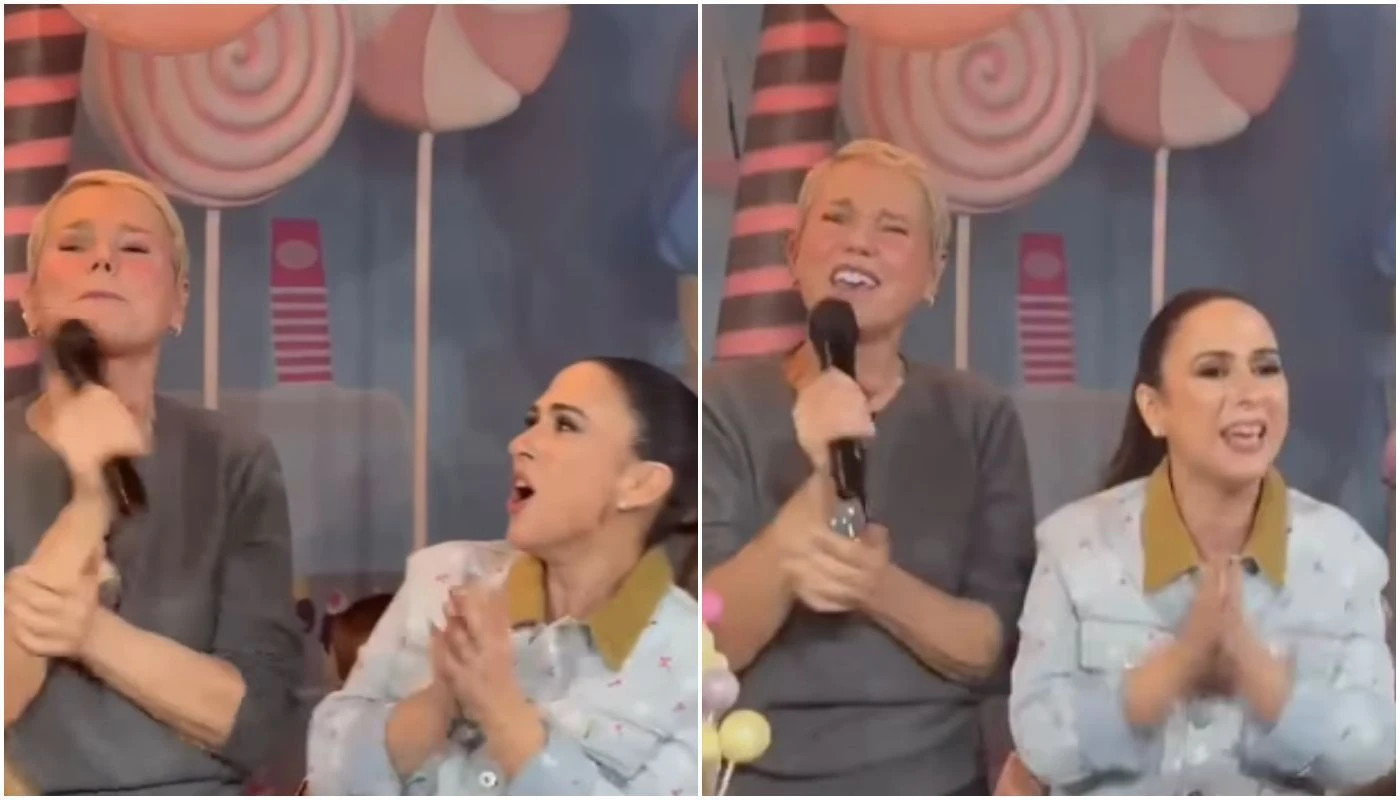 Xuxa faz surpresa em aniversário da filha de Tatá Werneck; veja